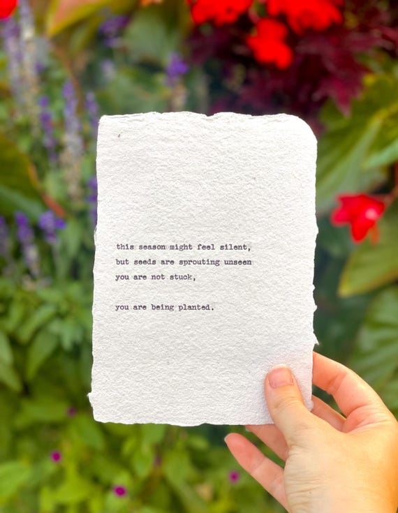 4x6 Custom Typewriter Print • Personalized Gift for Anniversary, Birthday, Wedding, Mother’s Day • Quote, Scripture, Poem on Handmade Paper