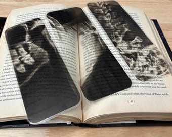 Anatomy X-Ray Bookmark – Skull & Spine Transparent Bookmark for Readers