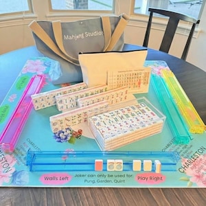 Bundle - Pink 2-Color Mahjong Studios – American Mahjong Tile Set (166 Tiles) All in One Bundle BT