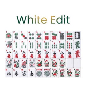 Mahjong Studios White Edit Tile Set Bundle – 166 American Mahjong Tiles with Blanks image 2