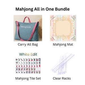 Mahjong Studios White Edit Tile Set Bundle – 166 American Mahjong Tiles with Blanks image 1