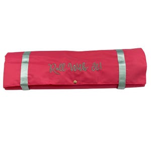 Mahjong Rack Roller Bag – Pink and Mint or orange or blue Travel Organizer