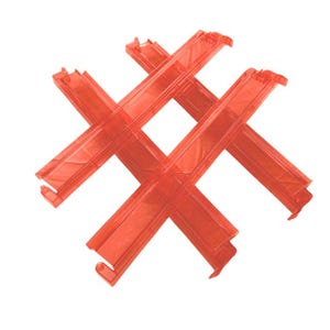Red Transparent Mahjong Rack and Pusher Set: American Mahjong