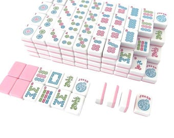 Pink 2-Color Mahjong Studios –  American Mahjong Tile Set (166 Tiles)