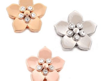 5 Stone Flower Charm