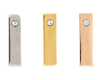 1 Stone Bar Charm