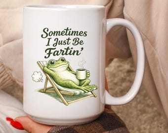 Funny Frog Coffee Mug, Sarcastic Humor Gift