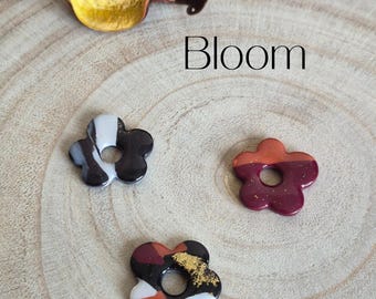 Pendientes intercambiables Bloom – Renacimiento, Terra, Ónix – Joyería artesanal – Se venden sin aros – Regalo para mujer