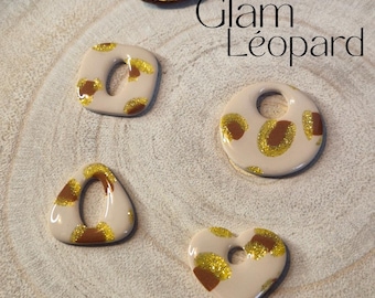 Pendientes intercambiables Glam Leopard – Lova, Karo, Alma y Lina – Joyería artesanal – Se venden sin aros – Regalo para mujer
