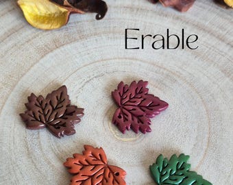 Pendientes de arce intercambiables – Flores de otoño – Joyería artesanal – Pendientes ajustables – Regalo para mujer