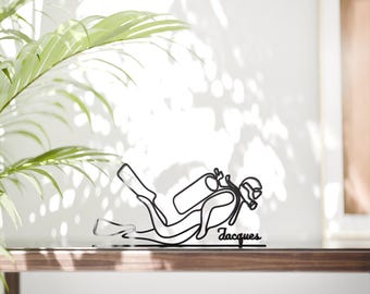 Buzo personalizado - Escultura minimalista de arte lineal
