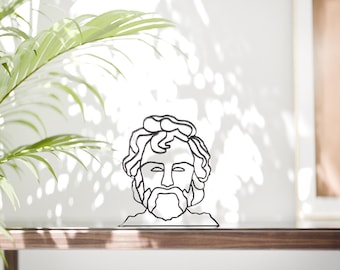 Epicteto - Escultura minimalista de arte lineal