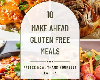 10 Glutenfreie Crockpot Gefriermahlzeiten | Rezept-PDF (Instant Download)
