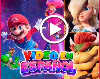 Spanische Mario Galaxy Geburtstagsvideo-Einladung – Super Mario Galaxy animiert – Level Up Geburtstagsvideo-Einladung (digitaler Download)
