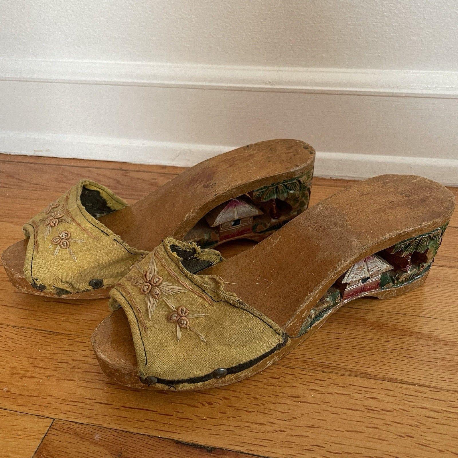 Wwii Wood Sandals - Etsy