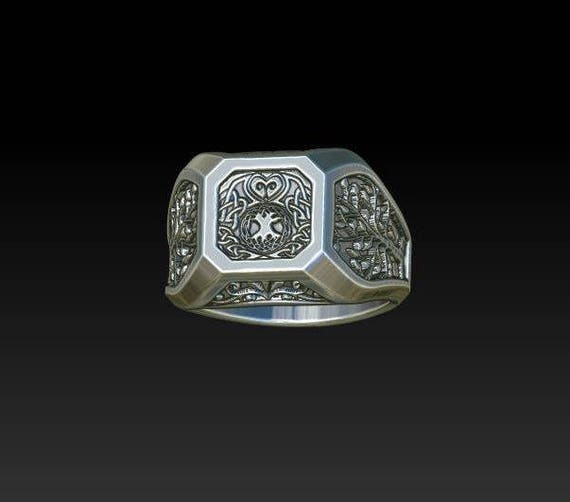 owl signet ring