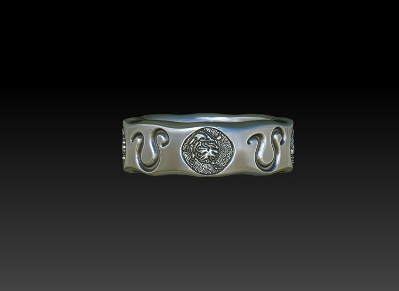 Leo men women ring zodiac sign band constellation women men ring LB