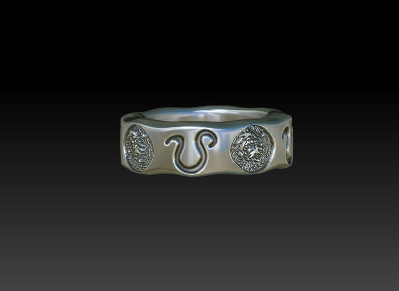 Leo men women ring zodiac sign band constellation women men ring LB