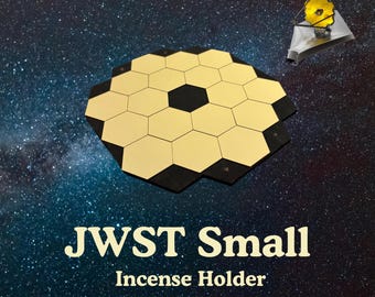 Porta incienso con forma hexagonal inspirado en JWST / Hecho a mano (Pequeño)
