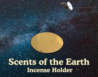Aromas de la Tierra — Porta incienso Voyager Disco de Oro / Hecho a mano