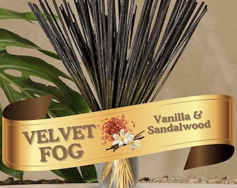 Incienso de vainilla y sándalo con aroma dual (28 cm) / Humidificación aterciopelada, 25-100 unidades + muestra