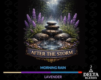 Incienso de doble aroma Rain & Lavender (28 cm) / Incienso After the Storm, 25-100 unidades + muestra