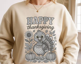 Thanksgiving Turkey PNG | Fall Sublimation Design (Digital Download)