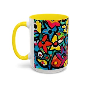 Magical Flowers - Tasse - 4 Farbauswahl - Lebendiger Blumenakzent von Anna K. - 15 oz. Bild 15