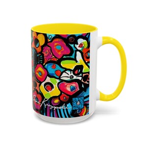 Magical Flowers - Tasse - 4 Farbauswahl - Lebendiger Blumenakzent von Anna K. - 15 oz. Bild 16