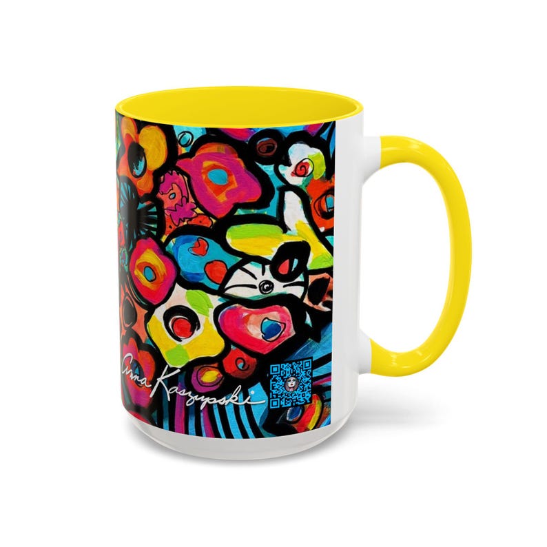 Magical Flowers - Tasse - 4 Farbauswahl - Lebendiger Blumenakzent von Anna K. - 15 oz. Bild 16