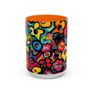 Magical Flowers - Tasse - 4 Farbauswahl - Lebendiger Blumenakzent von Anna K. - 15 oz. Bild 13