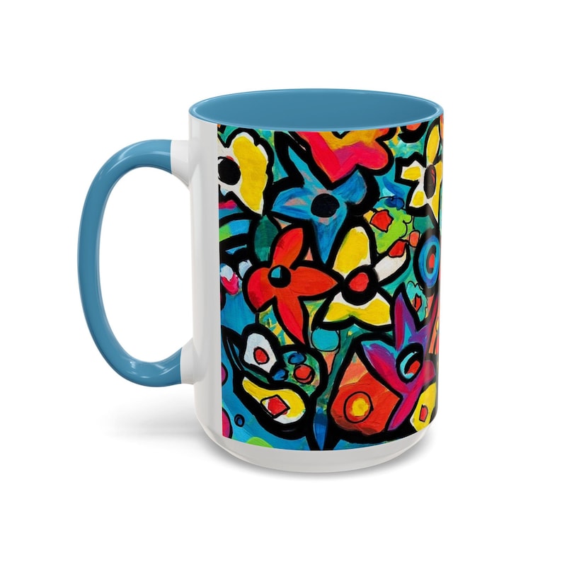 Magical Flowers - Tasse - 4 Farbauswahl - Lebendiger Blumenakzent von Anna K. - 15 oz. Bild 9