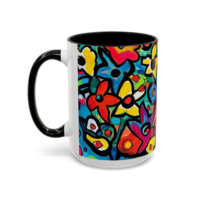 Magical Flowers - Tasse - 4 Farbauswahl - Lebendiger Blumenakzent von Anna K. - 15 oz. Bild 8