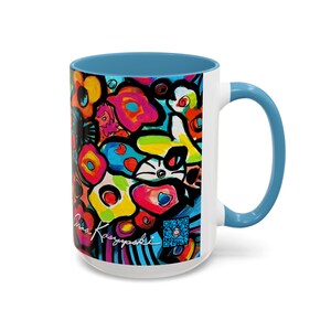 Magical Flowers - Tasse - 4 Farbauswahl - Lebendiger Blumenakzent von Anna K. - 15 oz. Bild 10
