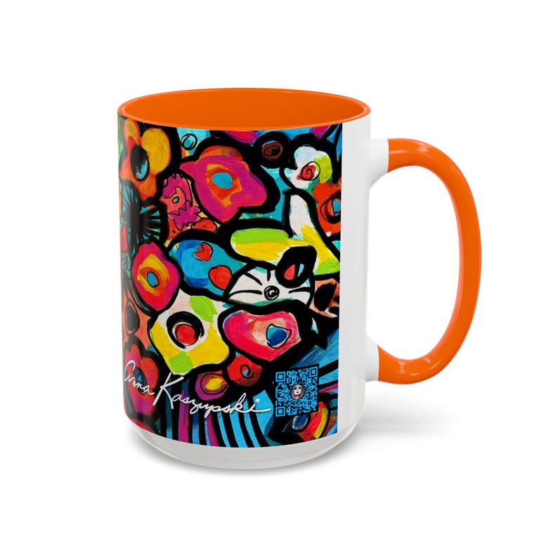 Magical Flowers - Tasse - 4 Farbauswahl - Lebendiger Blumenakzent von Anna K. - 15 oz. Bild 11
