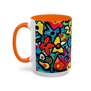 Magical Flowers - Tasse - 4 Farbauswahl - Lebendiger Blumenakzent von Anna K. - 15 oz. Bild 12