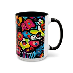 Magical Flowers - Tasse - 4 Farbauswahl - Lebendiger Blumenakzent von Anna K. - 15 oz. Bild 7