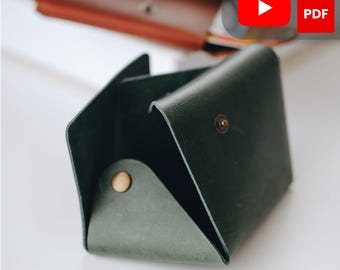 No-Stitch Leather Card Wallet Template | DIY Digital Pattern