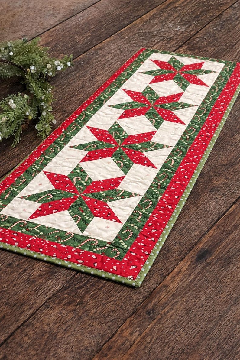 Candy Cane Stars Quilt Pattern - Etsy