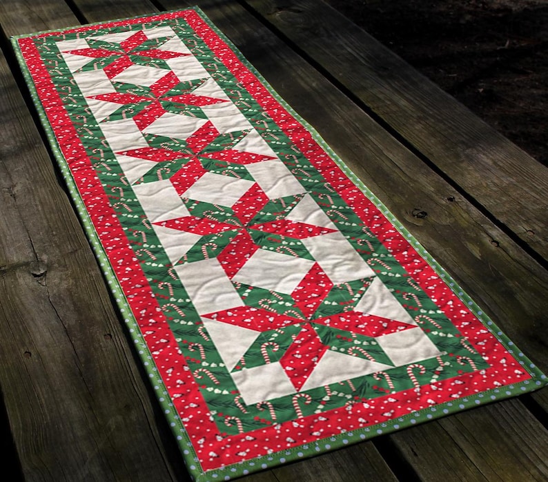 Candy Cane Stars Quilt Pattern - Etsy