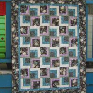 Dream Keeper Quilt Pattern | Geometric Patchwork Baby, Lap, Queen Sizes (PDF Download)