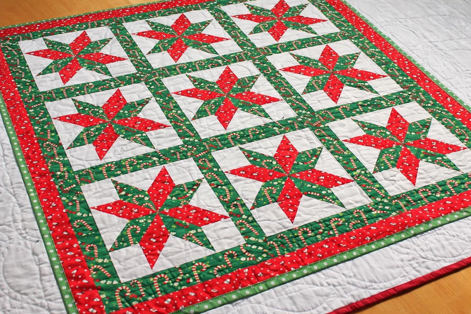 Candy Cane Stars Quilt Pattern - Etsy