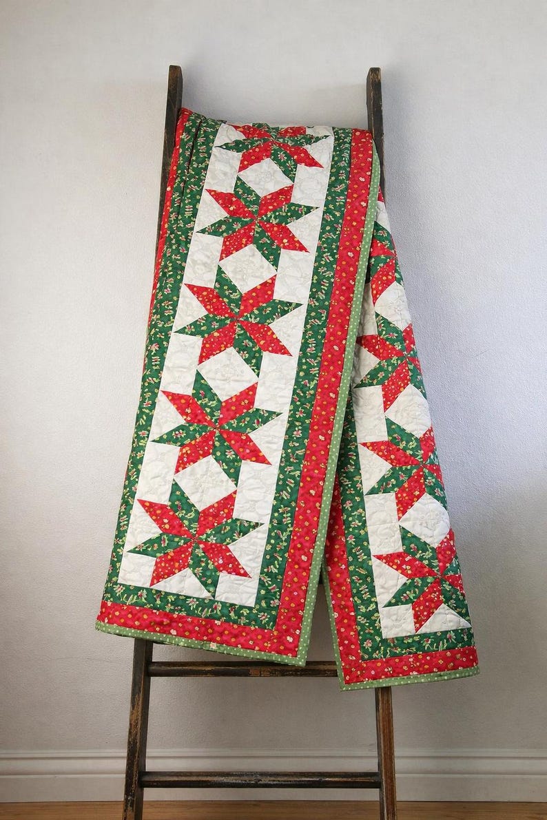 Candy Cane Stars Quilt Pattern - Etsy