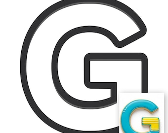 Tagliabiscotti a forma di lettera G maiuscola con design a spinta facilitata