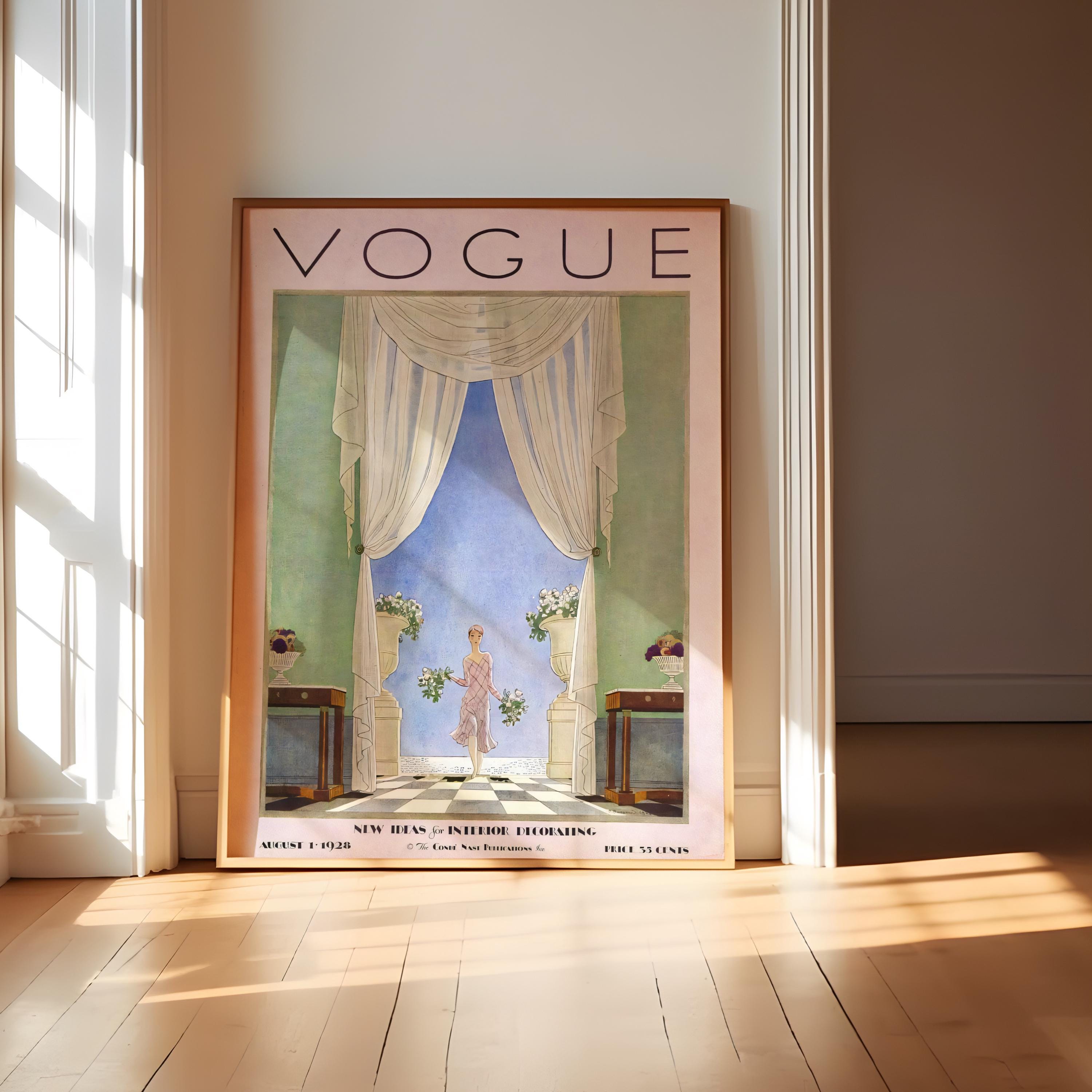 Vintage Vogue Poster - Etsy Canada