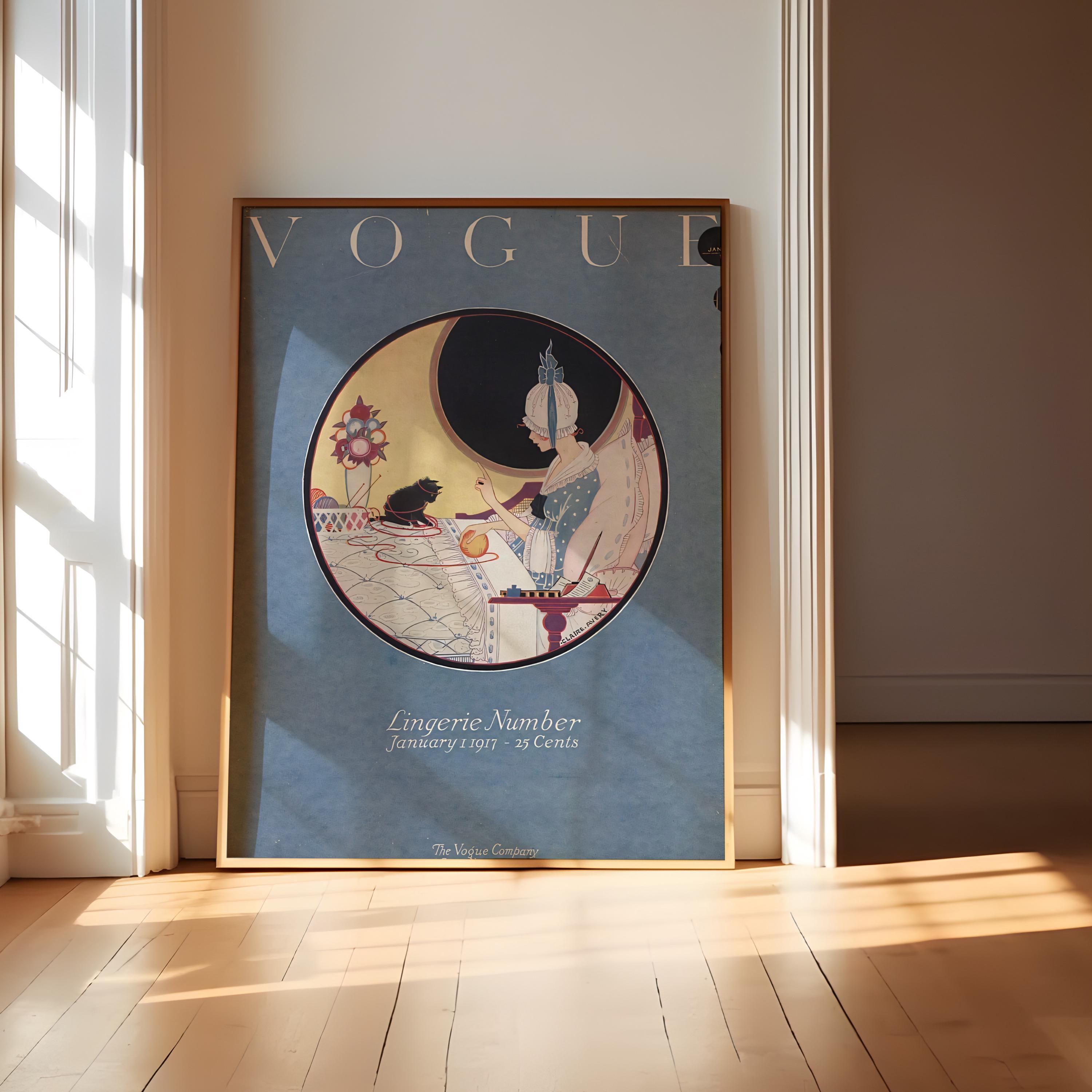 Vintage vogue poster - Etsy 日本