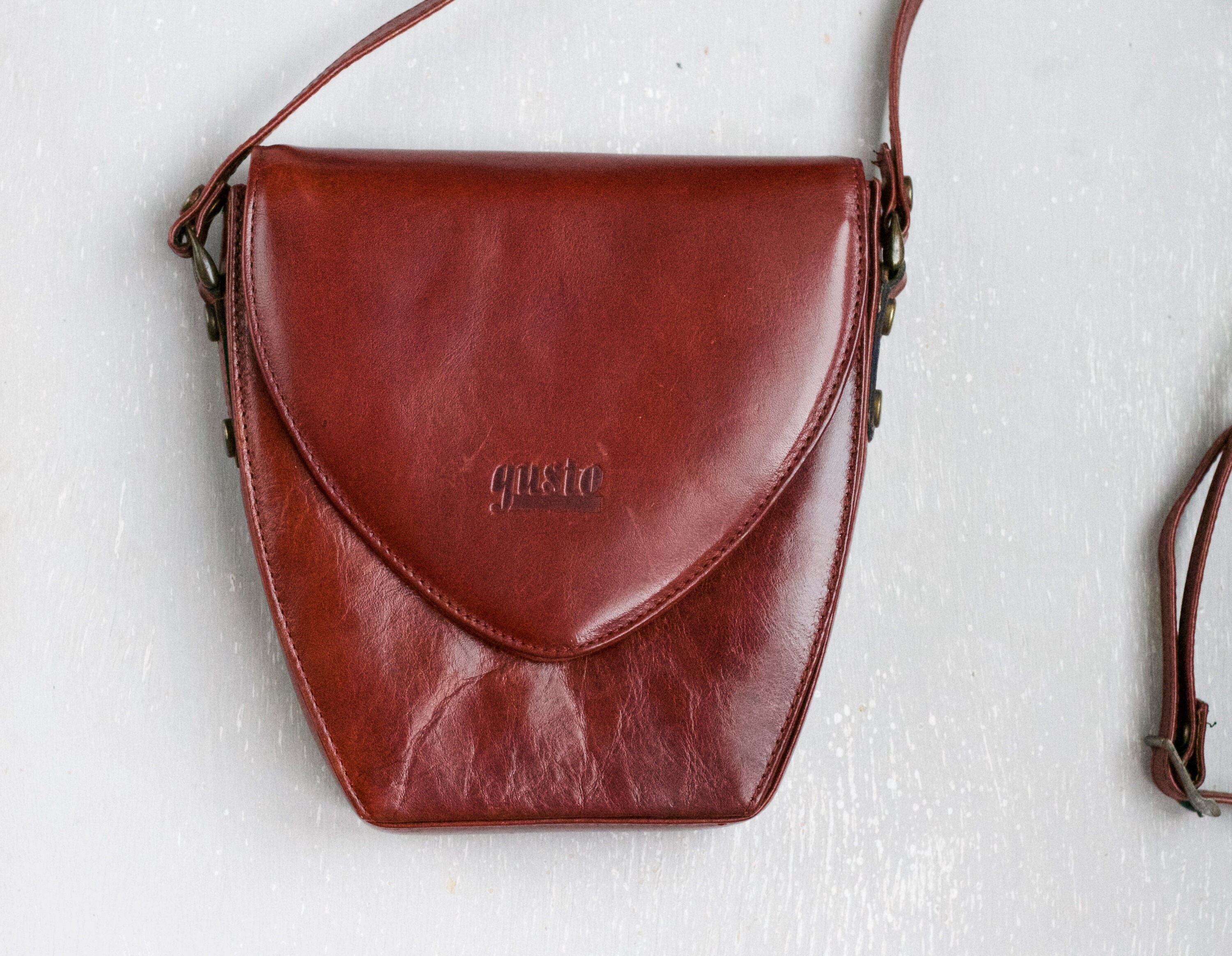 GUSTTO Brown Leather Large Tote Bag Hobo Satchel Handbag | eBay