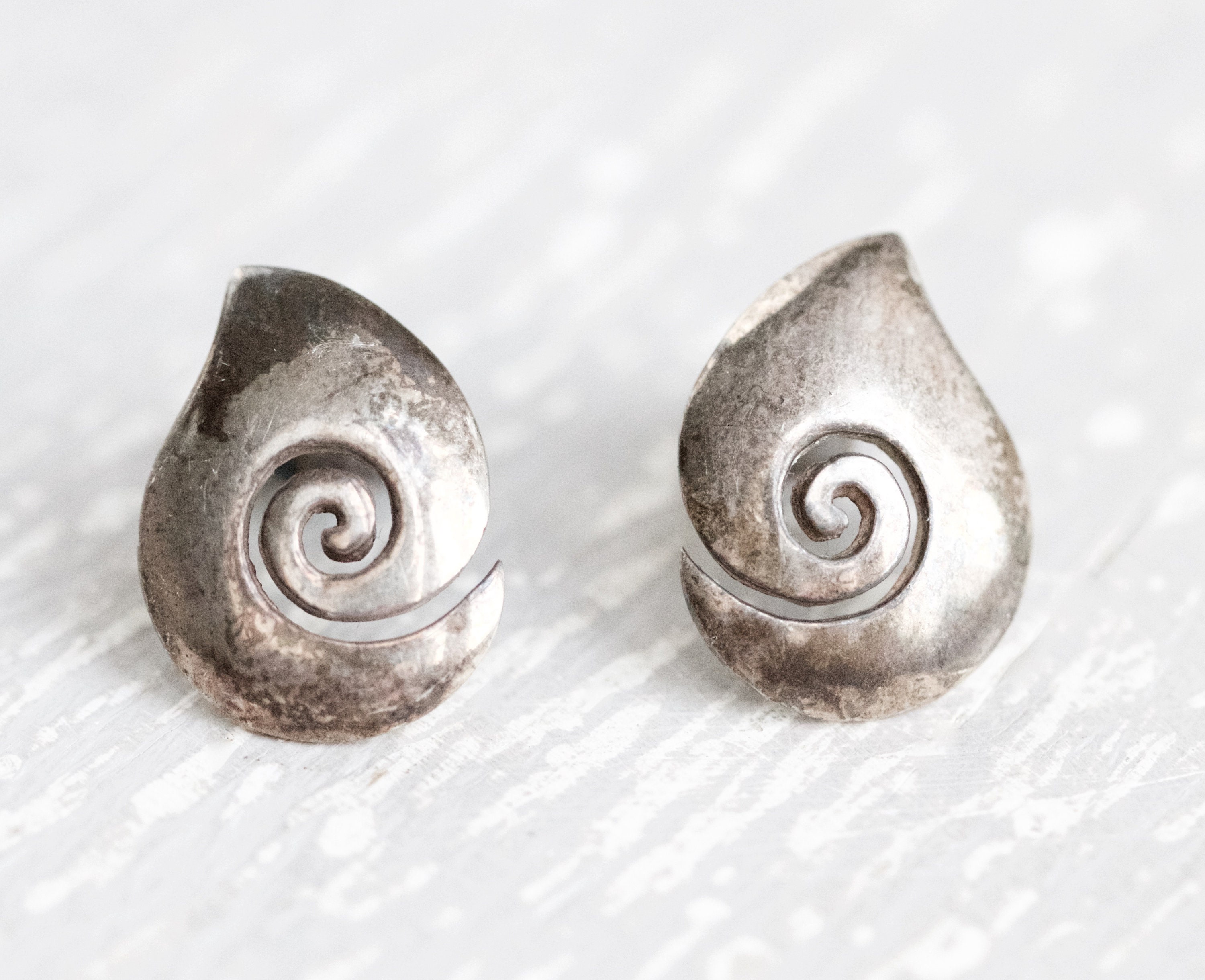 Orecchini A Goccia Pendenti Spirale Rotante - Gioielli Donna Vintage Glam