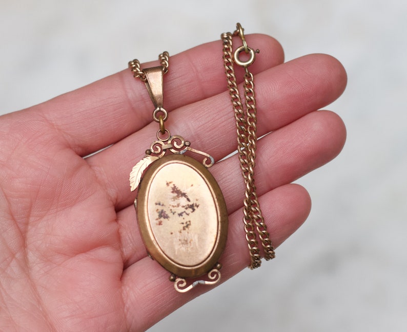 Antique Victorian Oval Locket Choker Necklace Rolled Gold Antique Large Photo Keepsake Pendant Vintage Oxidised Layering Jewellery image 2