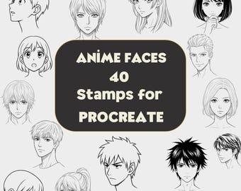 Anime Tattoo Stamps – 40 Procreate Brush Set (Digital Download)